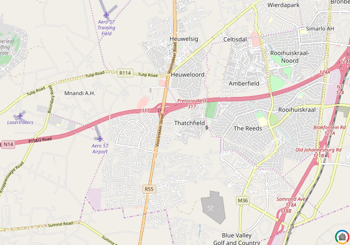 Map location of Thatchfield Hills Estate
